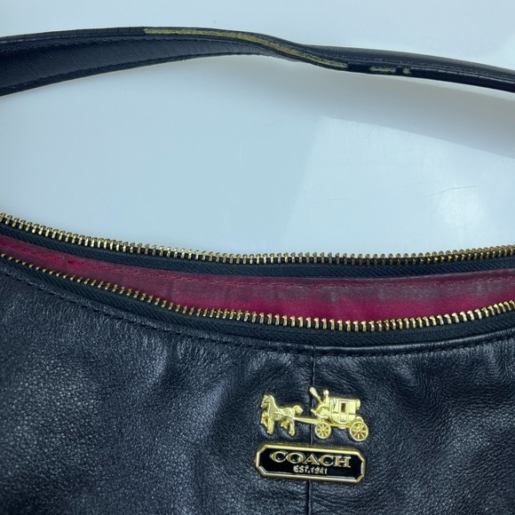 Coach Black Hobo Bag with Sling N239-22 - Picture 3 of 7